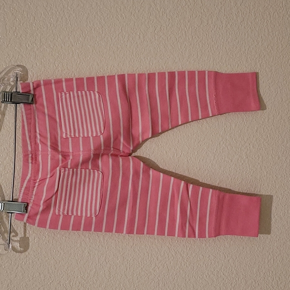 NWT Hanna Andersson Baby Basics Stripe Pants in Fresh Pink - Picture 2 of 2